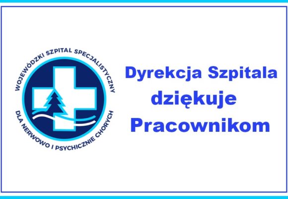 Podziękowanie Dyrekcji Szpitala