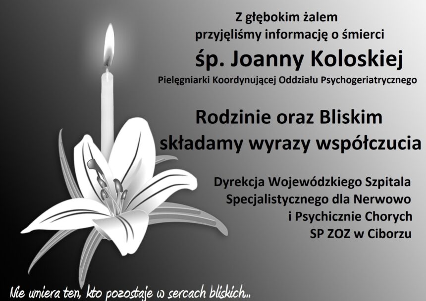 Zmarła Joanna Koloska