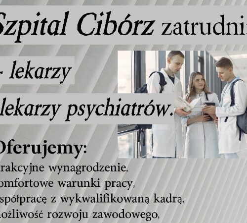 Szpital w Ciborzu zatrudni lekarzy
