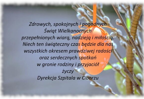 Życzenia Wielkanocne od Dyrekcji Szpitala