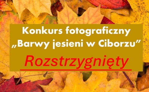 Konkurs fotograficzny "Barwy jesieni w Ciborzu" rozstrzygnięty