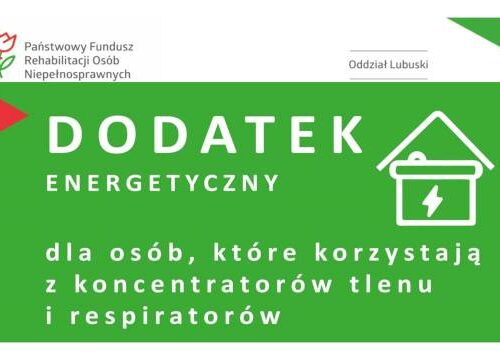 Dodatek z PFRON do energii elektrycznej dla osób z niepełnosprawnościami korzystających z koncentratora tlenu lub respiratora.