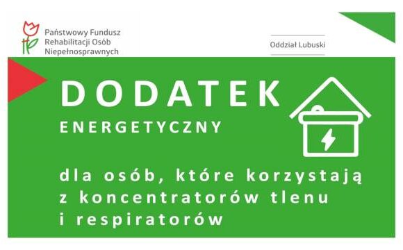 Dodatek z PFRON do energii elektrycznej dla osób z niepełnosprawnościami korzystających z koncentratora tlenu lub respiratora.