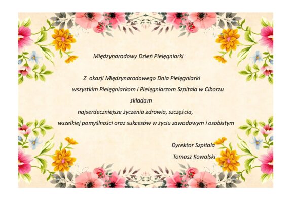 Życzenia z okazji Dnia Pielęgniarki